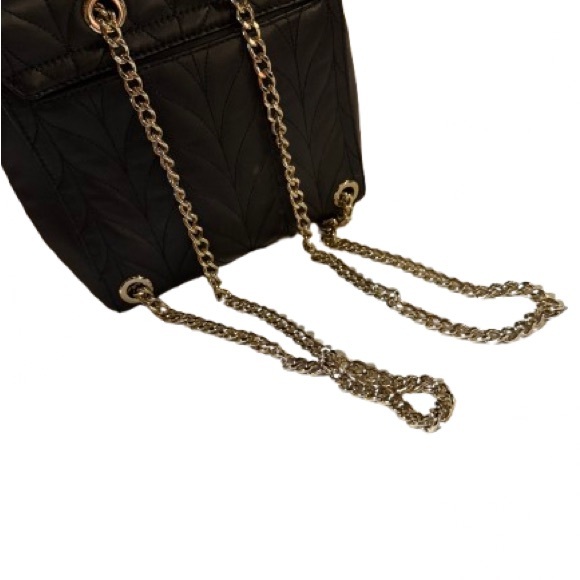 kate spade Black Quilted Crossbody/Backpack Bag with Gold Chain - Picture 4 of 5